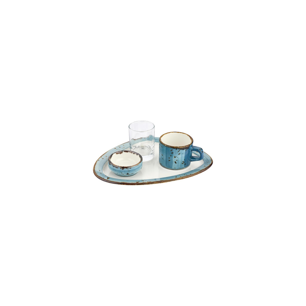 Turgla Infinity Organic Turquoise Vitrified Espresso Set SKU: T-HAINGT01ST-2