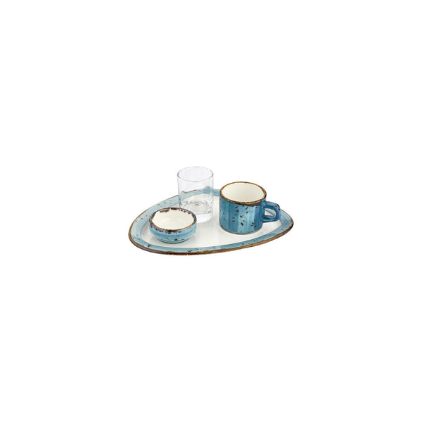 Turgla Infinity Organic Turquoise Vitrified Espresso Set SKU: T-HAINGT01ST-2