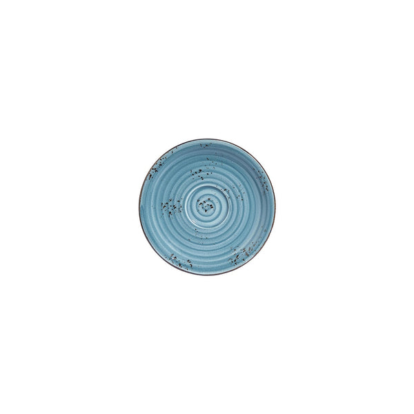 Turgla Infinity dia.6.25Inch  Round Turquoise Vitrified Saucer SKU: T-HAINZT01CT-24