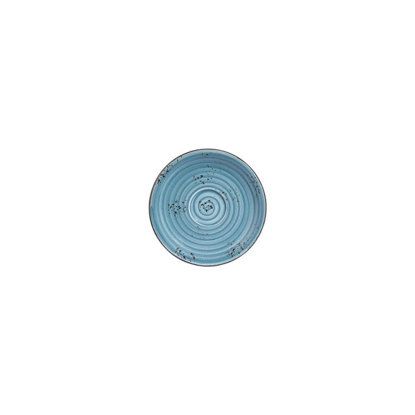 Turgla Infinity dia.4.75Inch  Round Turquoise Vitrified Saucer SKU: T-HAINZT01KT-24