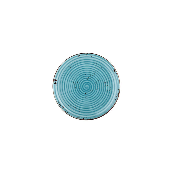Turgla Infinity dia.8.25Inch  Round Turquoise Vitrified Plate SKU: T-HAINZT21DZ-12