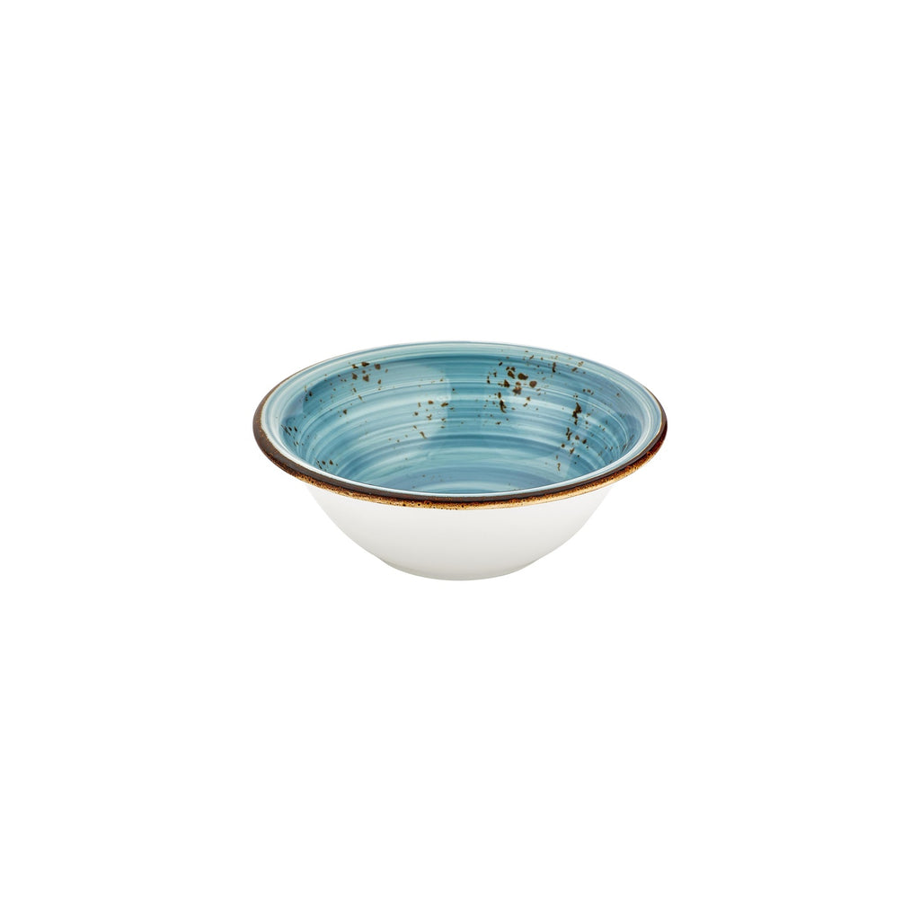 Turgla Infinity dia.9.5Inch  h:0Inch  54 oz. Round Turquoise Vitrified Bowl SKU: T-HAINZT24KS-6
