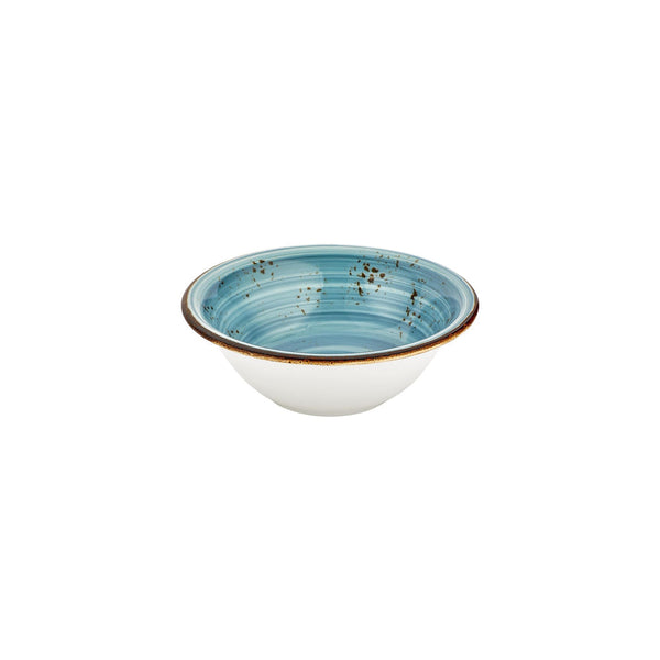Turgla Infinity dia.9.5Inch  h:0Inch  54 oz. Round Turquoise Vitrified Bowl SKU: T-HAINZT24KS-6