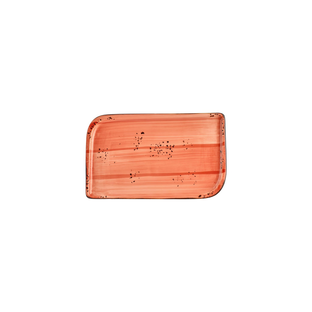 Turgla Laterite 9.5Inch  x 6Inch  Rectangular Orange Vitrified Plate SKU: T-HALTAR28DT-12