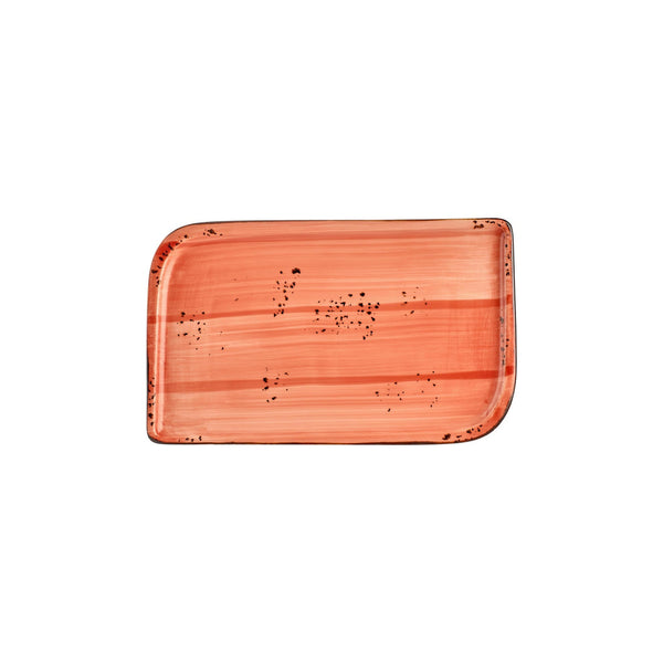 Turgla Laterite 11.75Inch  x 7Inch  x h:0Inch  Rectangular Orange Vitrified Platter SKU: T-HALTAR34DT-6