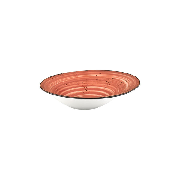 Turgla Laterite 11.75Inch  x 11.75Inch  x h:0Inch  24 oz. Organic Orange Vitrified Deep Plate SKU: T-HALTGBR30CK-6