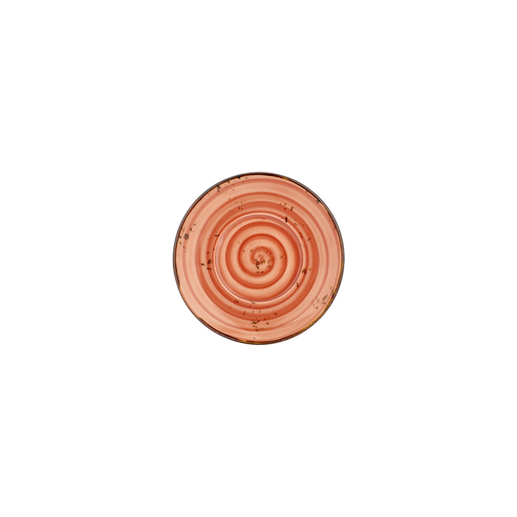 Turgla Laterite dia.5.5Inch  Round Orange Vitrified Saucer SKU: T-HALTGT01CT-24