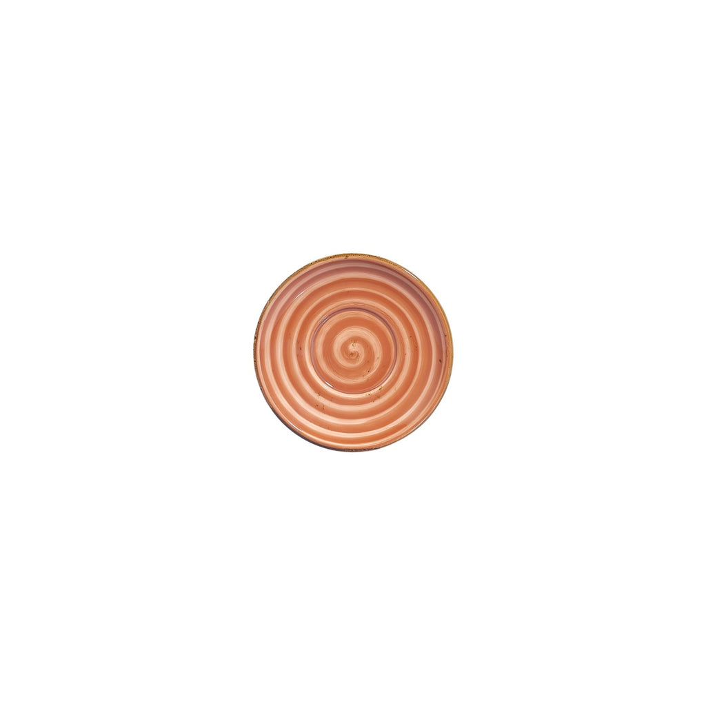 Turgla Laterite dia.4.75Inch  Round Orange Vitrified Saucer SKU: T-HALTGT01KT-24