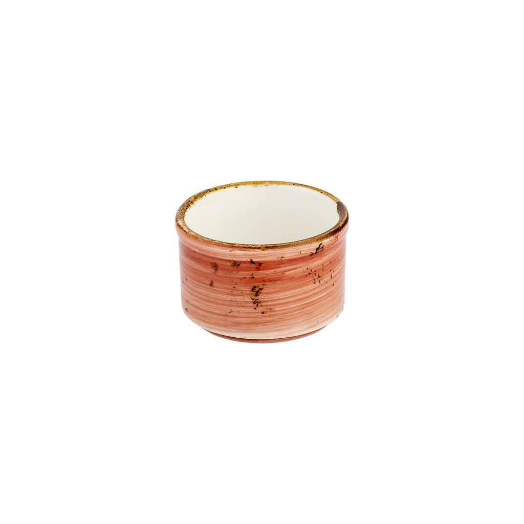 Turgla Laterite dia.3Inch  x 3Inch  x h:0Inch  Round Orange Vitrified Sugar Bowl SKU: T-HALTGT01SK-12