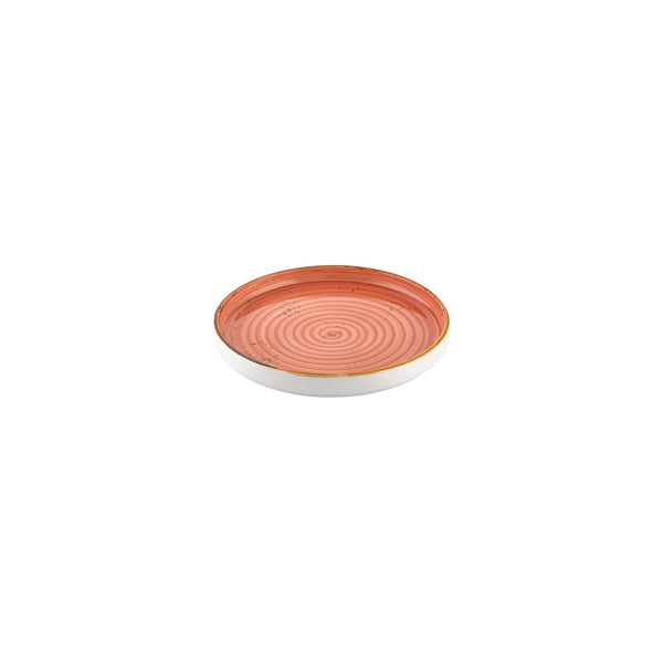 Turgla Laterite dia.7.5Inch  Round Orange Vitrified Plate SKU: T-HALTHL19RD-6