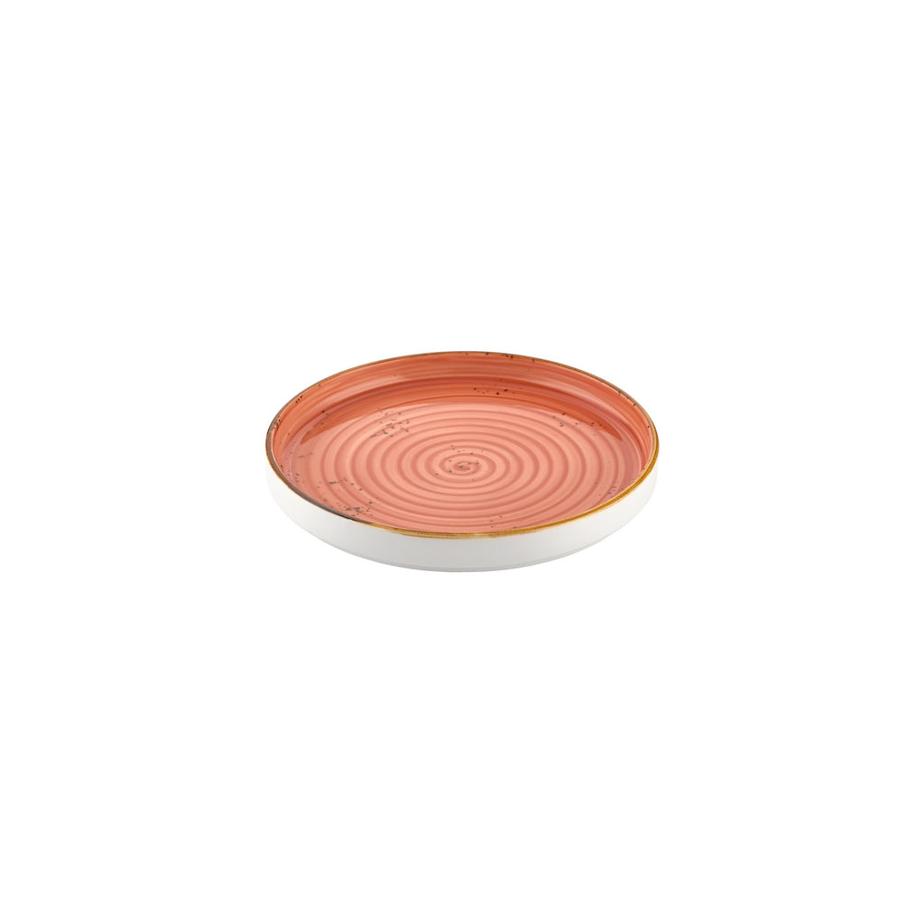 Turgla Laterite dia.9Inch  Round Orange Vitrified Plate SKU: T-HALTHL23RD-6