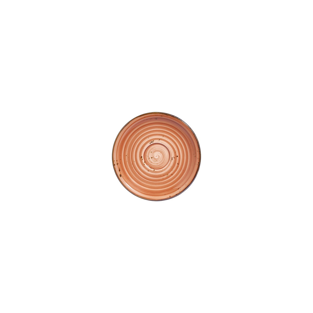 Turgla Laterite dia.4.75Inch  Round Orange Vitrified Saucer SKU: T-HALTZT01KT-24