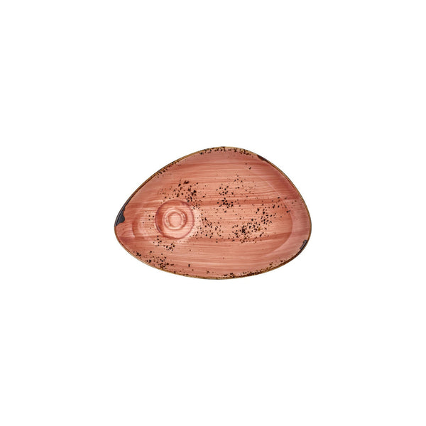 Turgla Laterite 9.75Inch  x 6.75Inch  x h:0Inch  Organic Orange Vitrified Saucer SKU: T-HALTZT01STB-12