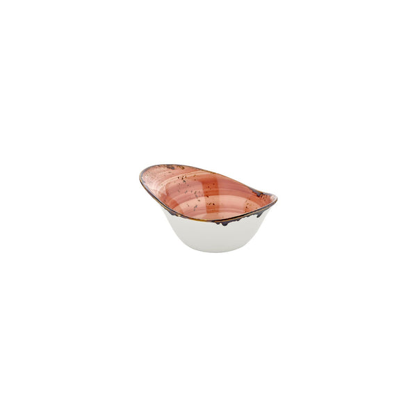Turgla Laterite 7Inch  x 5Inch  x h:0Inch  12 oz. Organic Orange Vitrified Bowl SKU: T-HALTZT18OKS-6
