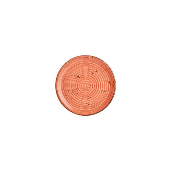 Turgla Laterite dia.7.5Inch  Round Orange Vitrified Plate SKU: T-HALTZT19DZ-12