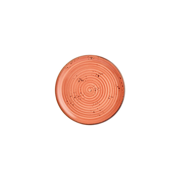 Turgla Laterite dia.8.25Inch  Round Orange Vitrified Plate SKU: T-HALTZT21DZ-12