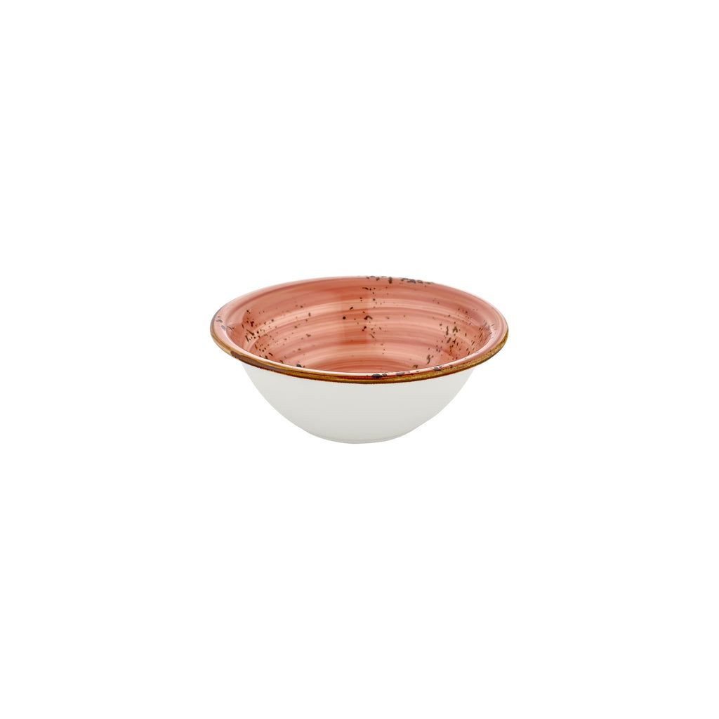 Turgla Laterite dia.8.75Inch  h:3Inch  42 oz. Round Orange Vitrified Bowl SKU: T-HALTZT22KS-6