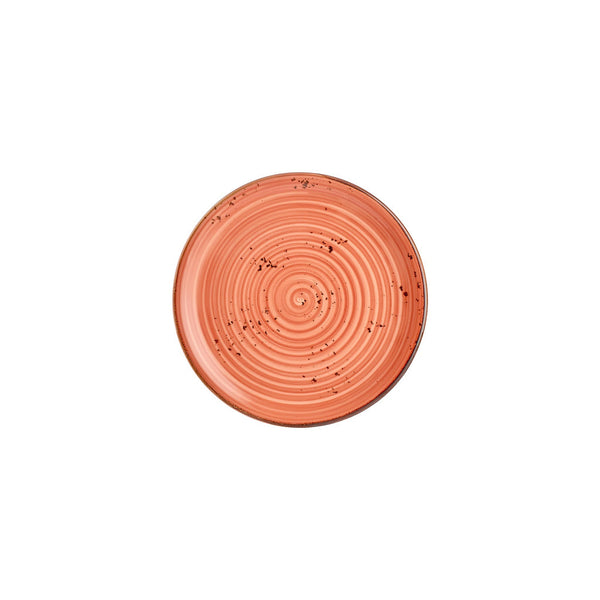 Turgla Laterite dia.9Inch  Round Orange Vitrified Plate SKU: T-HALTZT23DZ-12