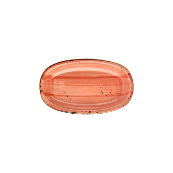 Turgla Laterite 11.5Inch  x 7Inch  x h:1.25Inch  Oval Orange Vitrified Platter SKU: T-HALTZT29OV-6