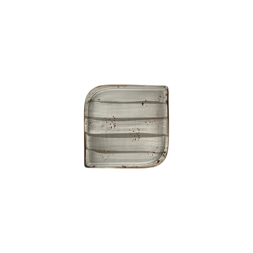Turgla Supreme 6Inch  x 6Inch  Square Gray Vitrified Plate SKU: T-HASPAR20KR-12