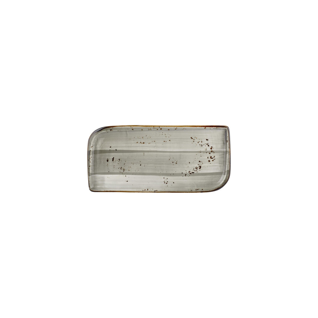 Turgla Supreme 9.5Inch  x 6Inch  Rectangular Gray Vitrified Plate SKU: T-HASPAR28DT-12