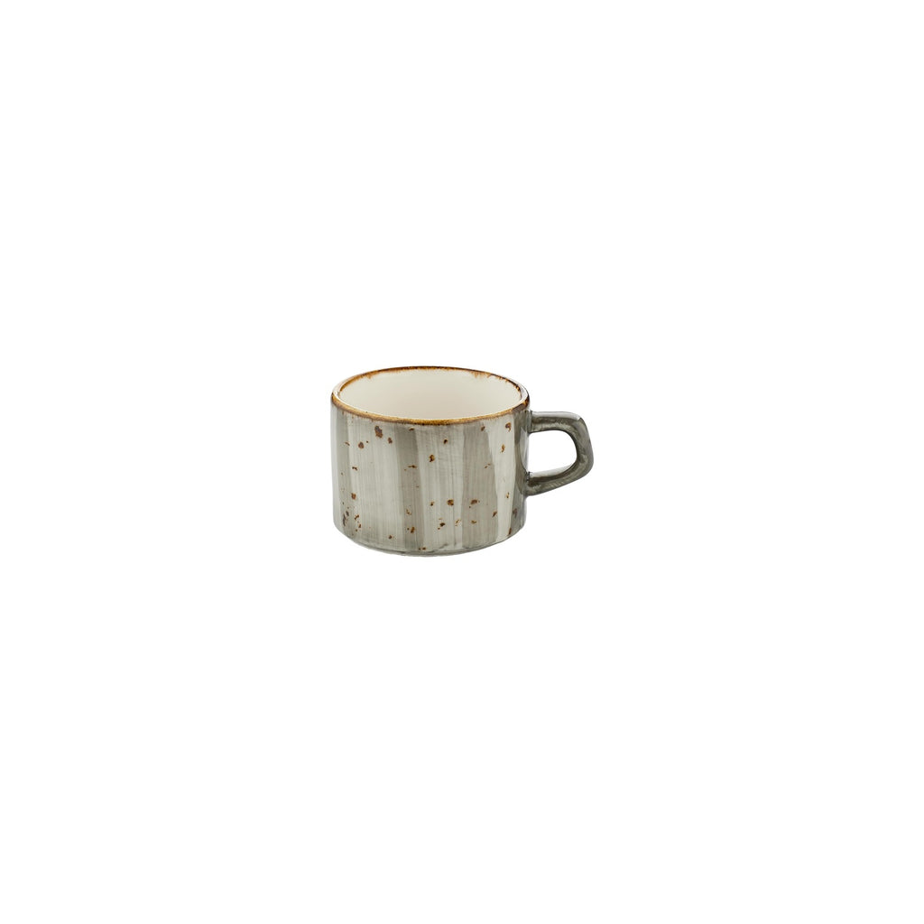 Turgla Supreme dia.3.25Inch  h:0Inch  6 oz. Round Gray Vitrified Cup SKU: T-HASPGT01CF-12