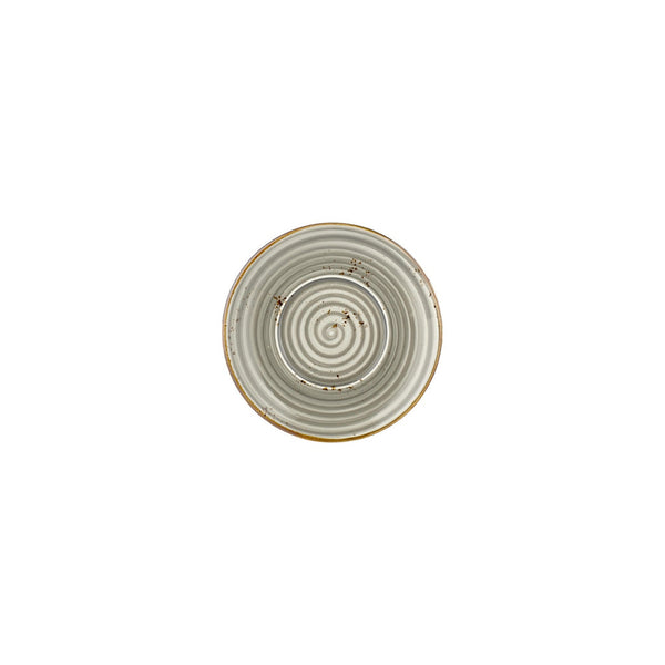 Turgla Supreme dia.5.5Inch  Round Gray Vitrified Saucer SKU: T-HASPGT01CT-24