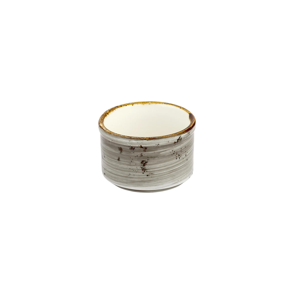 Turgla Supreme dia.3Inch  x 3Inch  x h:0Inch  Round Gray Vitrified Sugar Bowl SKU: T-HASPGT01SK-12