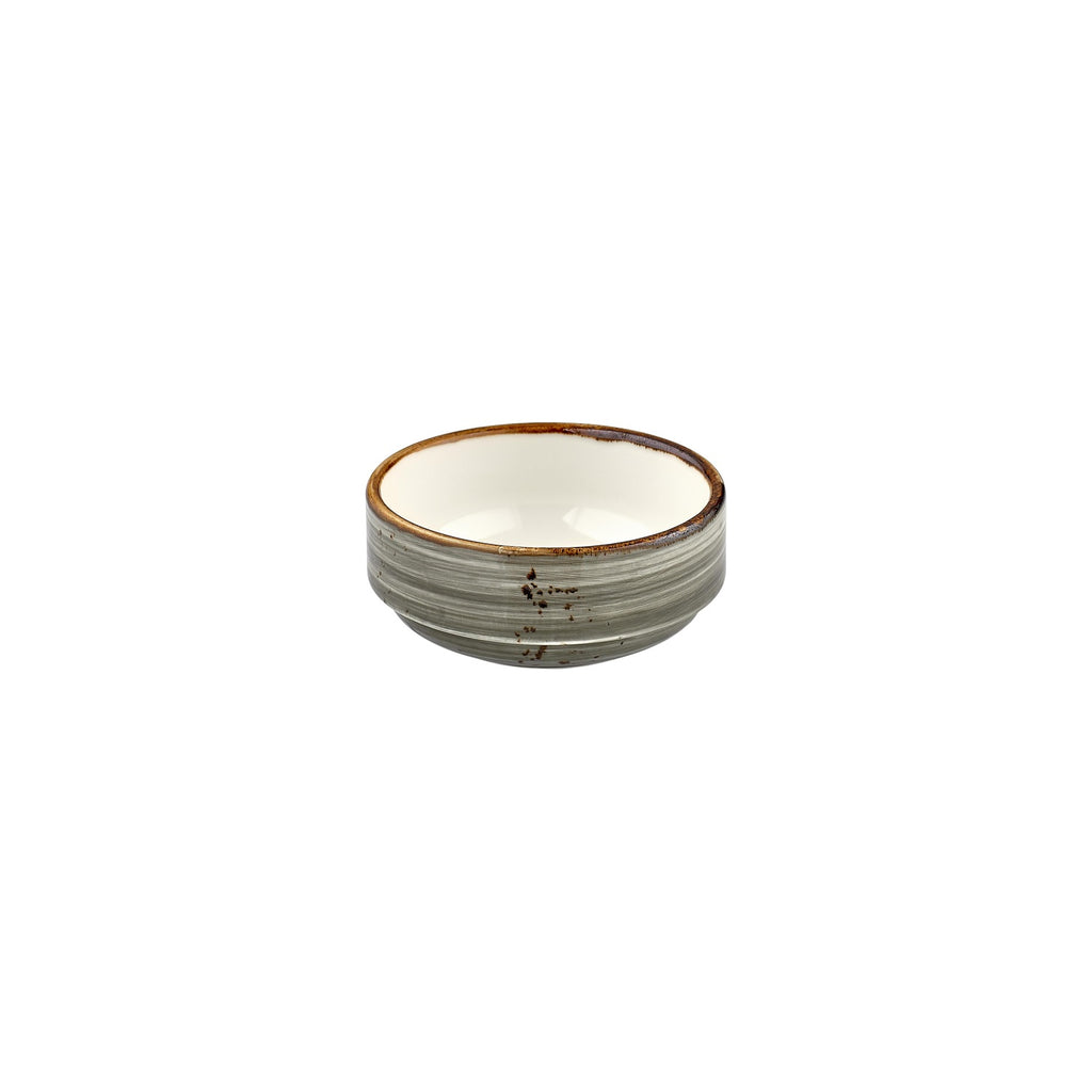 Turgla Supreme dia.2.25Inch  h:0Inch  1 oz. Round Gray Vitrified Ramekin SKU: T-HASPGT06JO-24