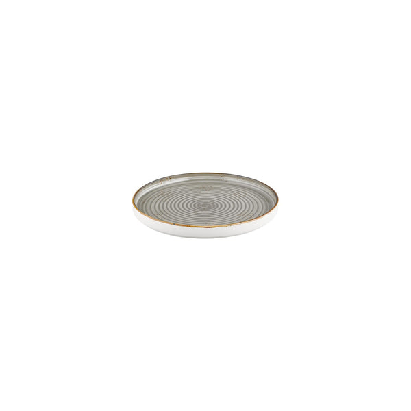 Turgla Supreme dia.7.5Inch  Round Gray Vitrified Plate SKU: T-HASPHL19RD-6