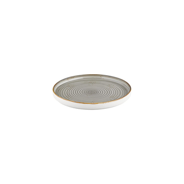 Turgla Supreme dia.9Inch  Round Gray Vitrified Plate SKU: T-HASPHL23RD-6