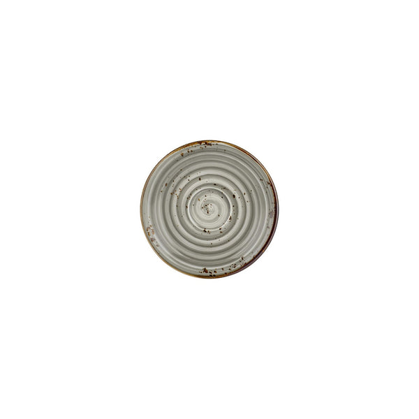 Turgla Supreme dia.6.25Inch  Round Gray Vitrified Saucer SKU: T-HASPZT01CT-24