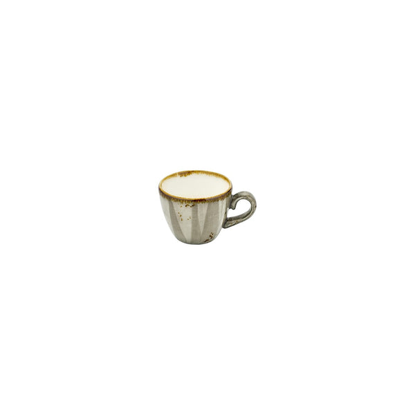 Turgla Supreme dia.2.25Inch  h:2Inch  3 oz. Round Gray Vitrified Espresso Cup SKU: T-HASPZT01KF-12