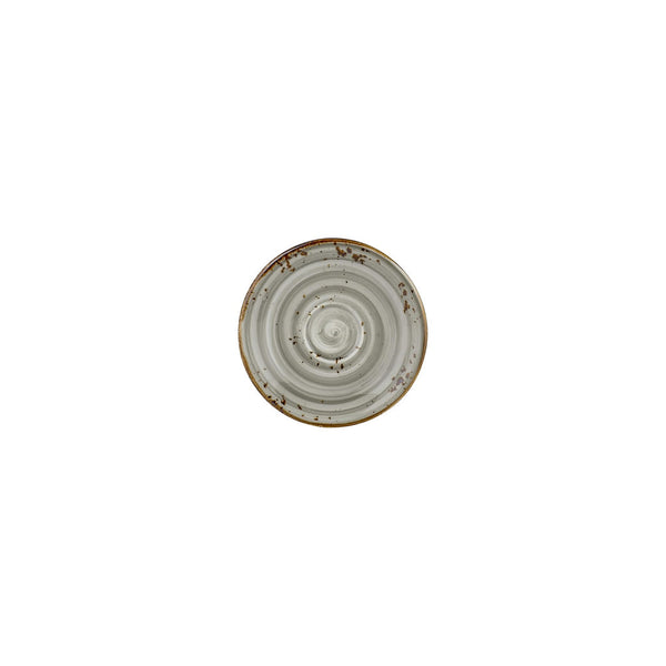 Turgla Supreme dia.4.75Inch  Round Gray Vitrified Saucer SKU: T-HASPZT01KT-24