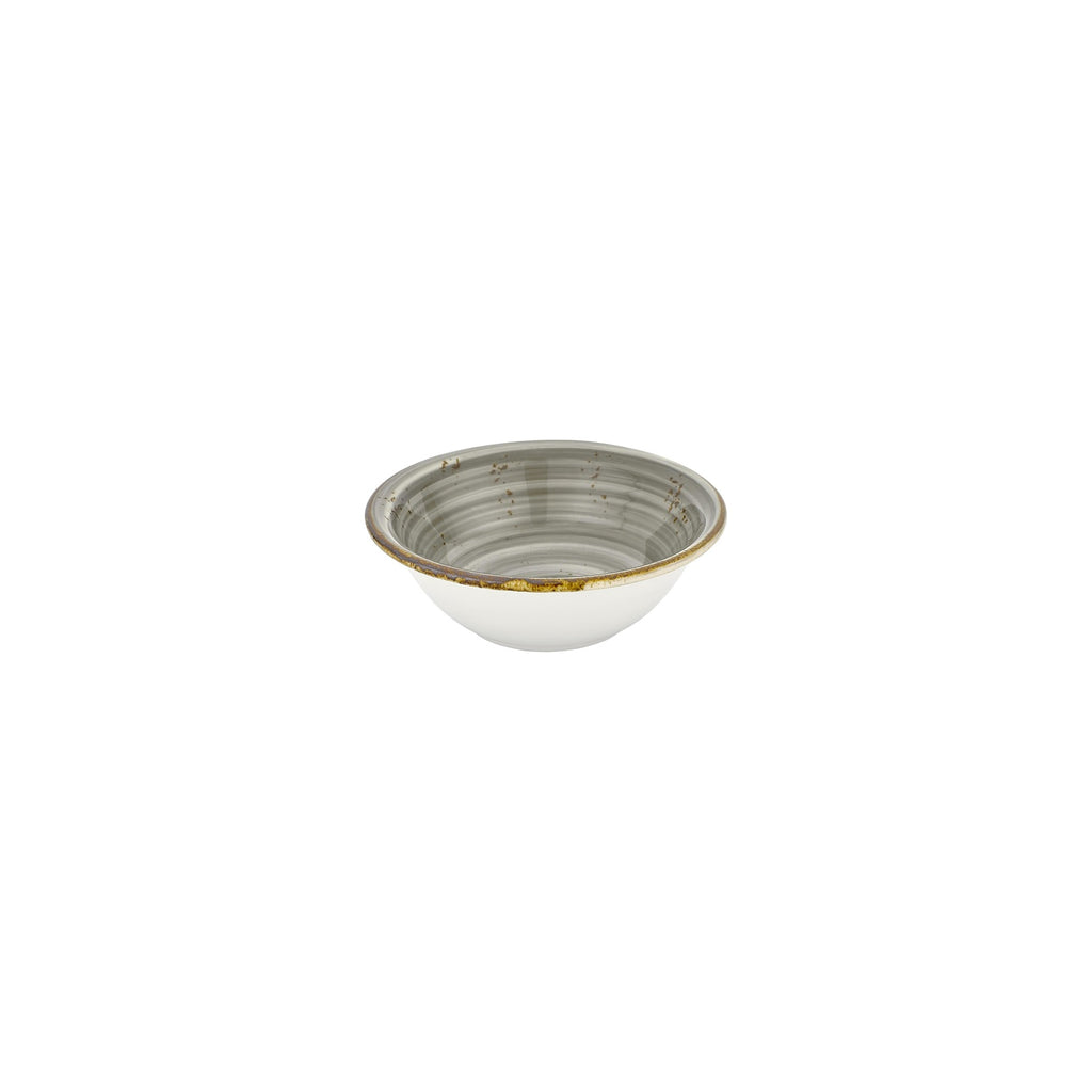 Turgla Supreme dia.6.25Inch  h:2.25Inch  17 oz. Round Gray Vitrified Bowl SKU: T-HASPZT16KS-12