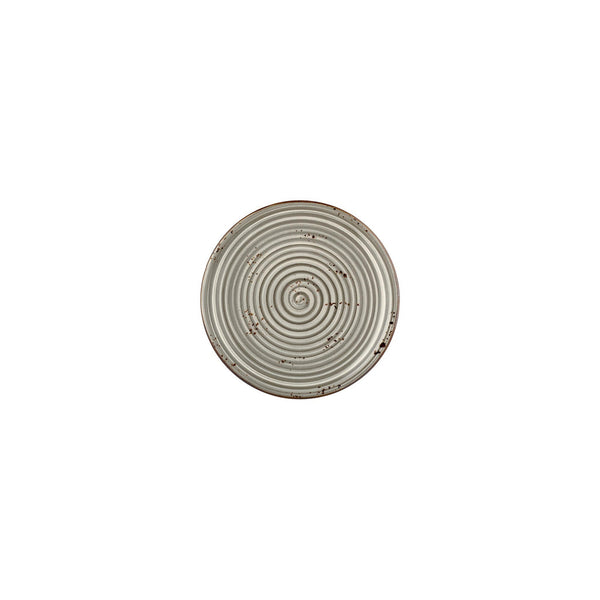 Turgla Supreme dia.6.75Inch  Round Gray Vitrified Plate SKU: T-HASPZT17DZ-12