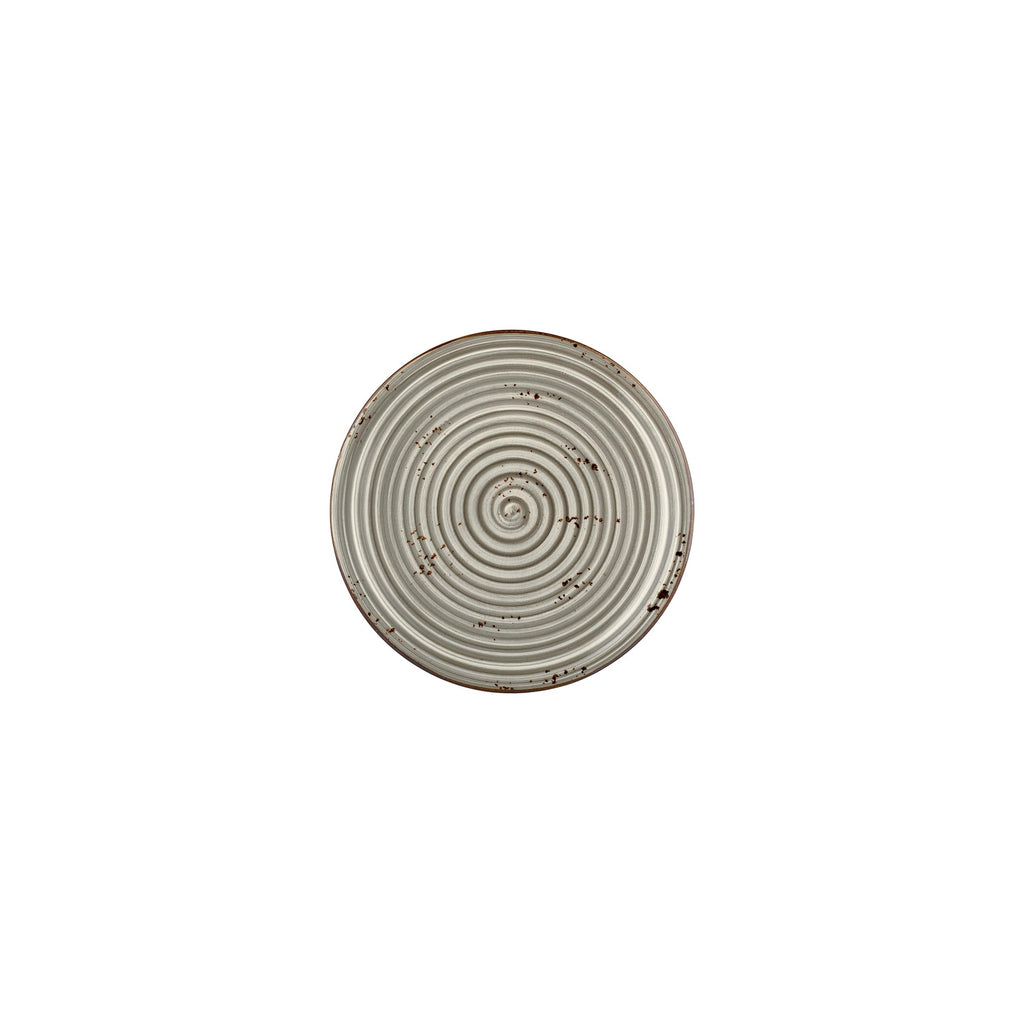 Turgla Supreme dia.7.5Inch  Round Gray Vitrified Plate SKU: T-HASPZT19DZ-12