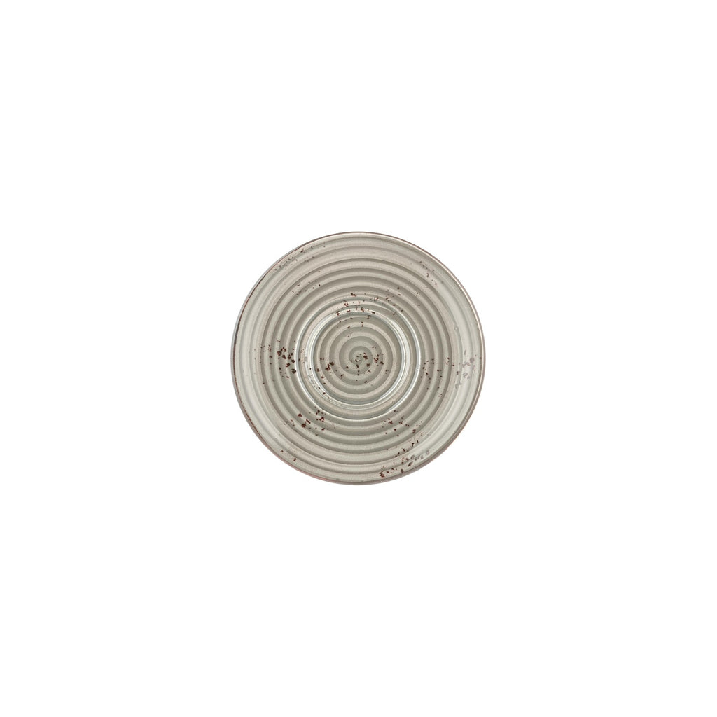 Turgla Supreme dia.7.5Inch  Round Gray Vitrified Saucer SKU: T-HASPZT19KNS-12