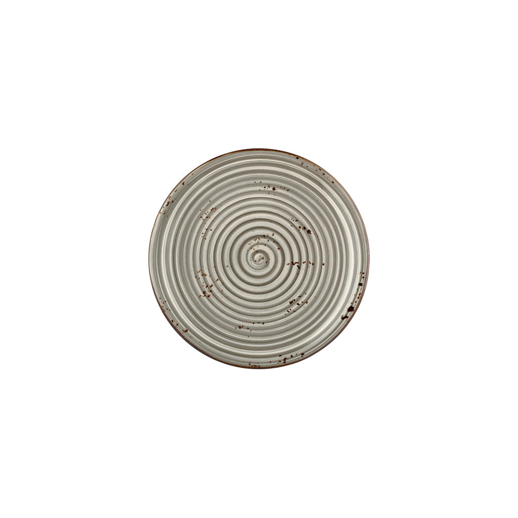 Turgla Supreme dia.9Inch  Round Gray Vitrified Plate SKU: T-HASPZT23DZ-12