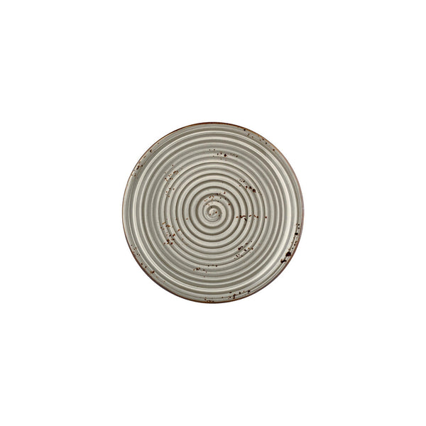 Turgla Supreme dia.9Inch  Round Gray Vitrified Plate SKU: T-HASPZT23DZ-12