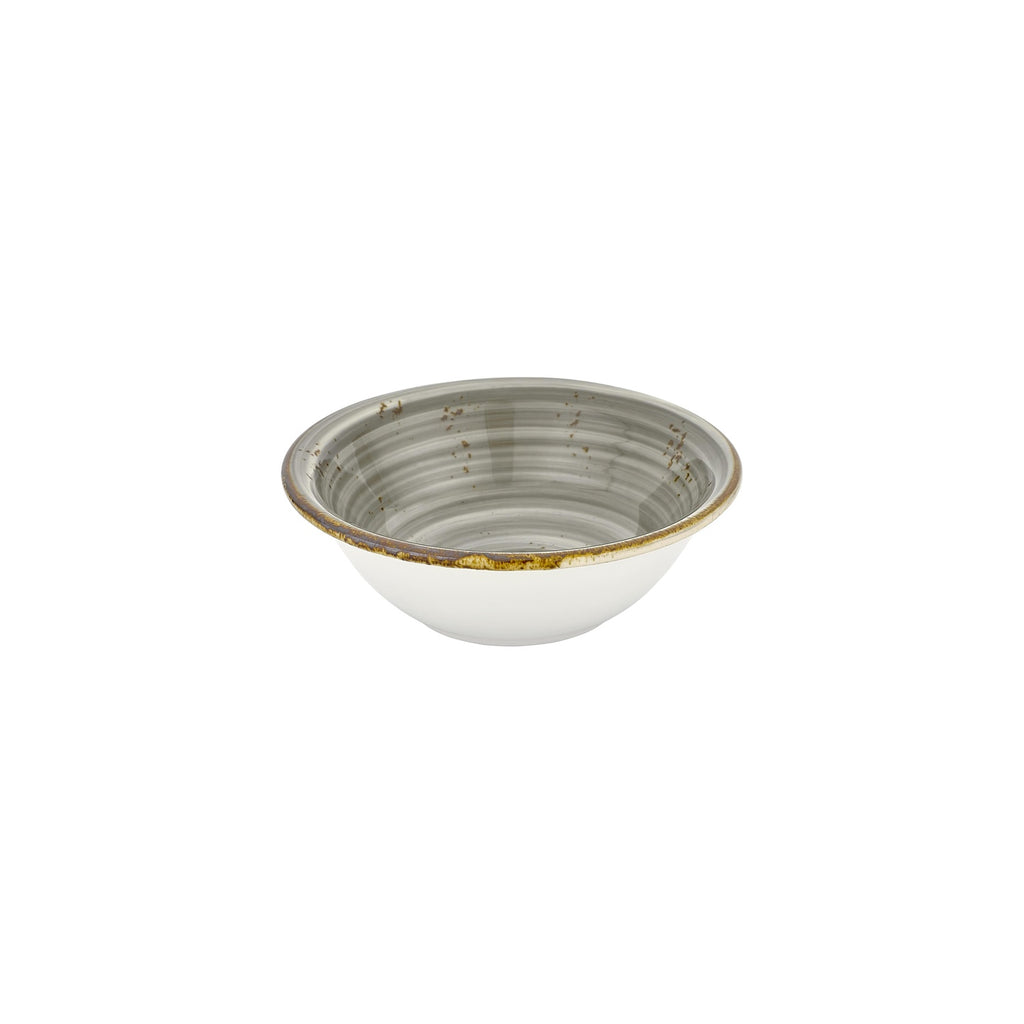 Turgla Supreme dia.9.5Inch  h:0Inch  54 oz. Round Gray Vitrified Bowl SKU: T-HASPZT24KS-6