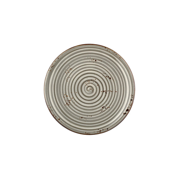 Turgla Supreme dia.10.75Inch  Round Gray Vitrified Plate SKU: T-HASPZT27DZ-12