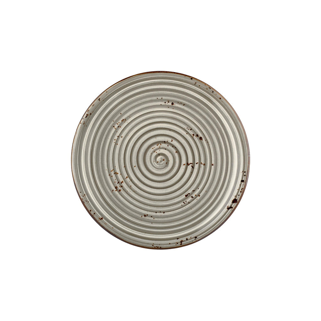 Turgla Supreme dia.11.75Inch  Round Gray Vitrified Plate SKU: T-HASPZT30DZ-6
