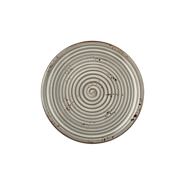 Turgla Supreme dia.11.75Inch  Round Gray Vitrified Plate SKU: T-HASPZT30DZ-6