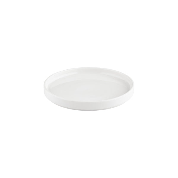 Turgla Helix White dia.10.75Inch  Round Warm White Vitrified Plate SKU: T-HL27RD-6