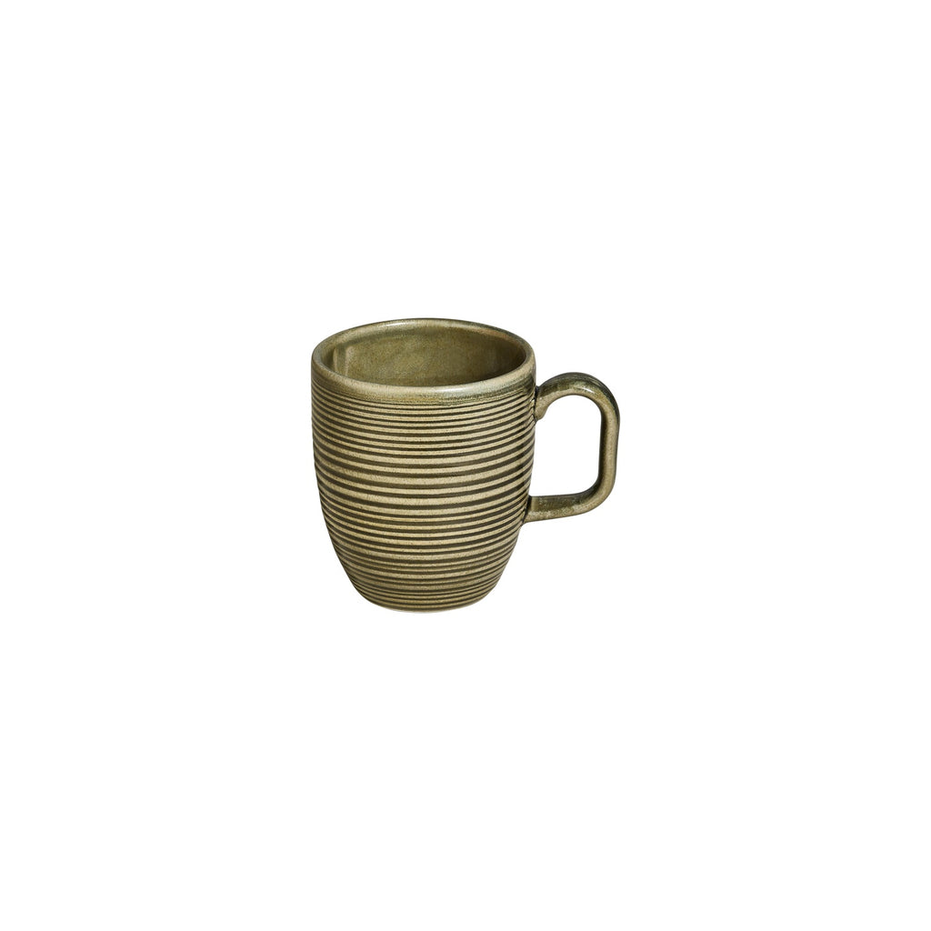 Turgla Helix Bamboo dia.3.25Inch  h:4Inch  11 oz. Round Green Vitrified Mug SKU: T-HLBB01MUG-6