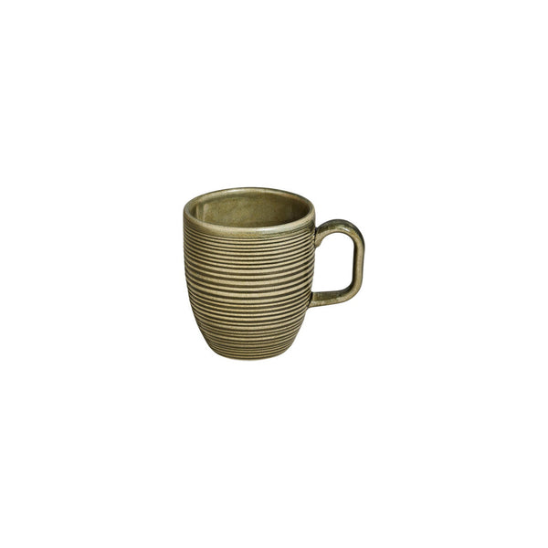 Turgla Helix Bamboo dia.3.25Inch  h:4Inch  11 oz. Round Green Vitrified Mug SKU: T-HLBB01MUG-6