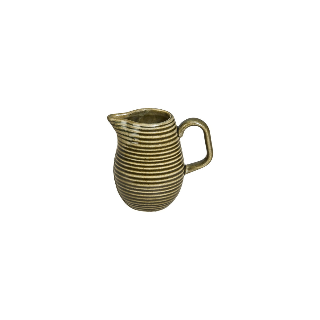 Turgla Helix Bamboo dia.4.25Inch  h:4Inch  10 oz. Round Green Vitrified Sauce Boat SKU: T-HLBB01SO-6