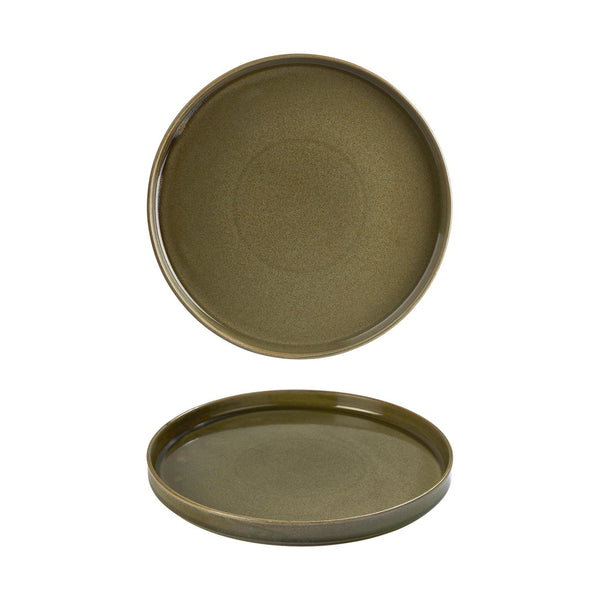 Turgla Helix Bamboo dia.10.75Inch  Round Green Vitrified Plate SKU: T-HLBB27RD-6