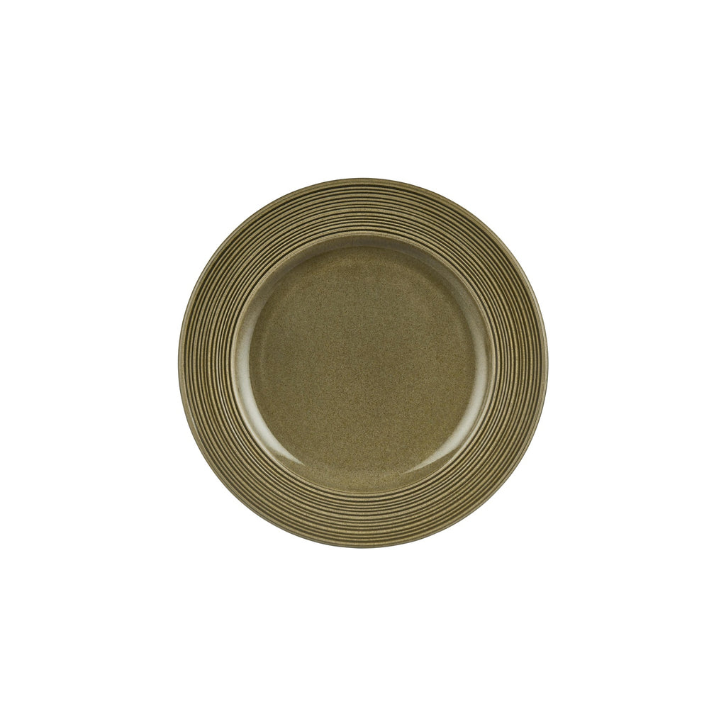 Turgla Helix Bamboo dia.10.75Inch  Round Green Vitrified Plate SKU: T-HLBBGT27DZ-12